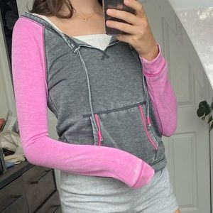 Grey and Pink Light Sweatshirt